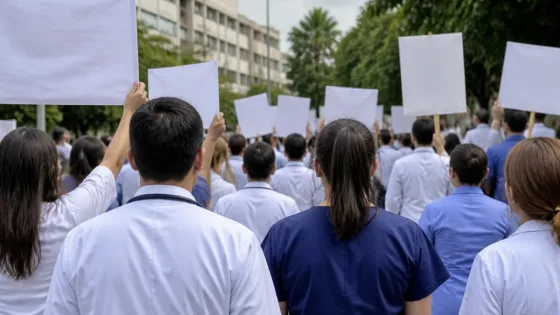 Personal médico de Coatzacoalcos marcha para exigir captura del presunto responsable del feminicidio
