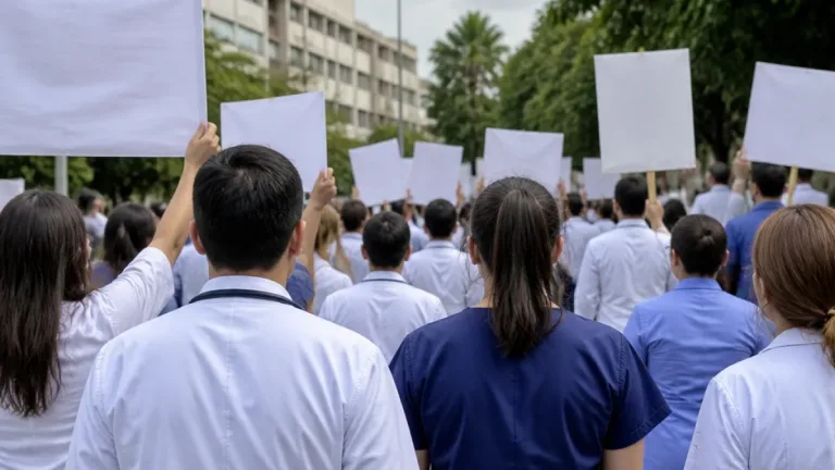 Personal médico de Coatzacoalcos marcha para exigir captura del presunto responsable del feminicidio
